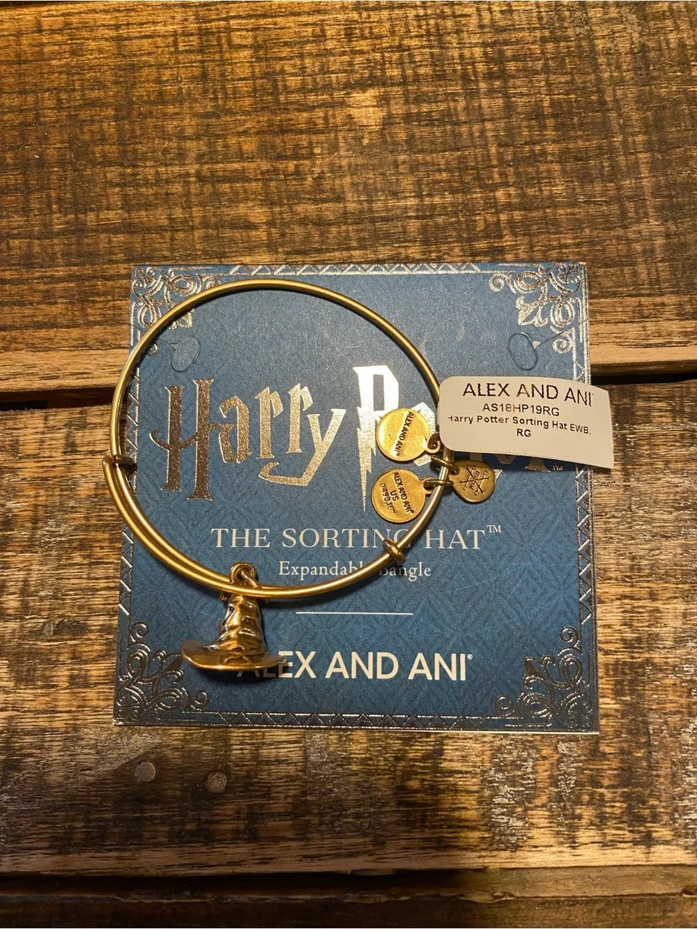 Alex and Ani Gold Harry Potter “Sorting Hat” Expandable Bangle Bracelet